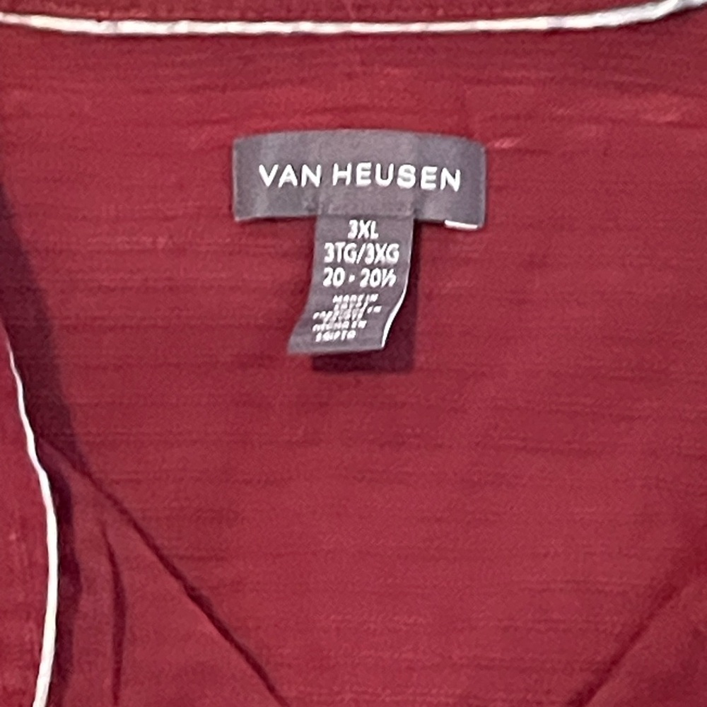 Van Heusen Red Shirt 3XL